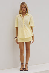 Adelyn Mini Skirt - Lemon