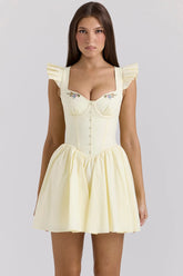 Livette - Floral Corset Mini Dress