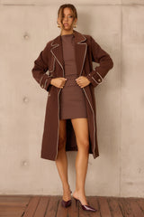 Calla Lilly Trench Coat - Espresso