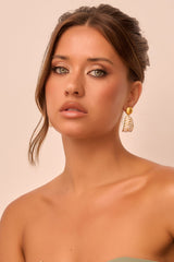 Coastal Echo Earrings - White Gold