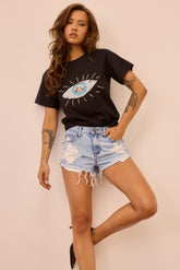 Cooler In Capri Tee - Washed Black