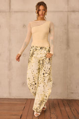 Montmartre Leopard Denim Jeans - Snow Leopard