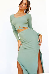 One in a Million Midi Dress - Olive