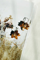 Orchid Glow Earrings - Brown