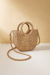 Solene Raffia Bag - Beige