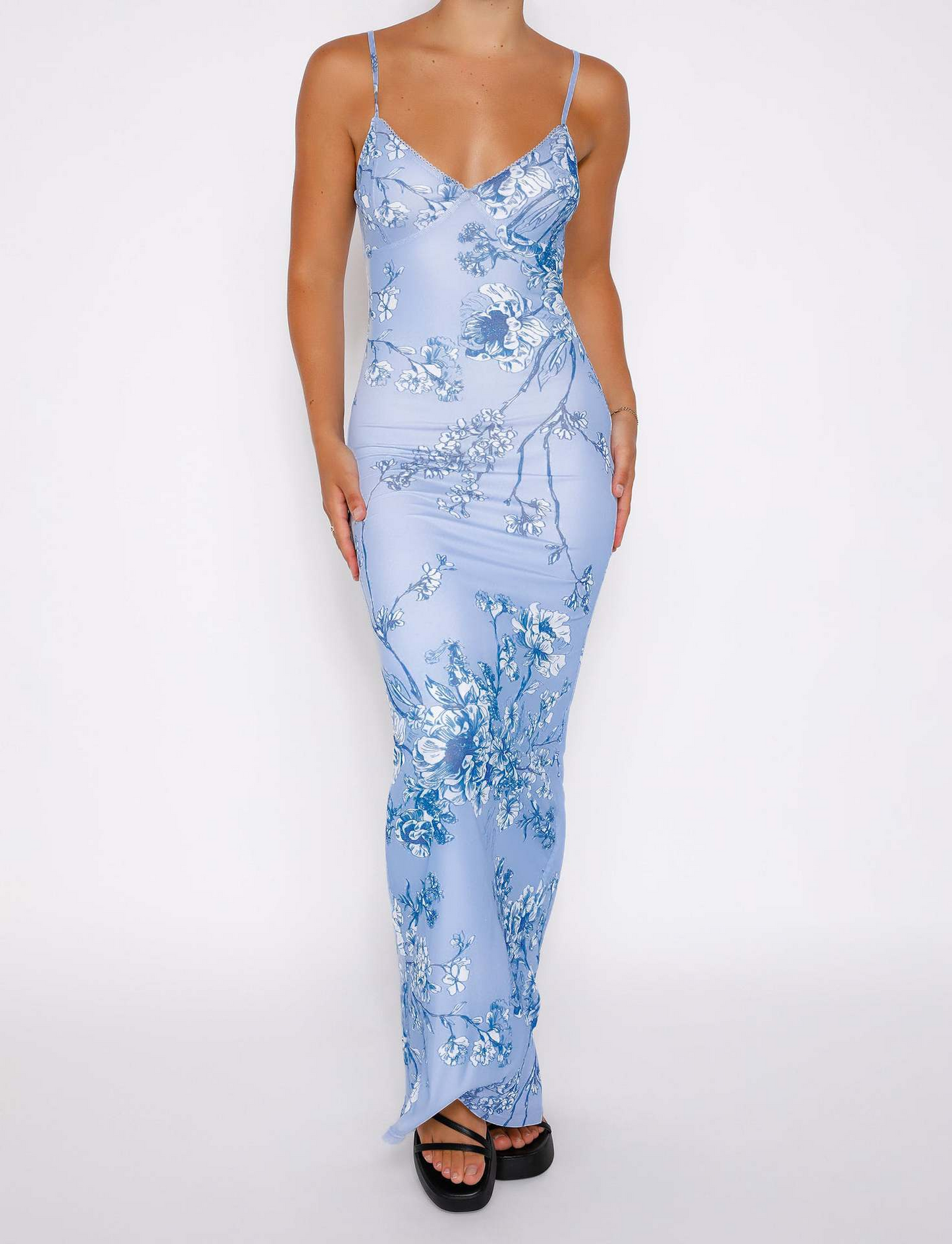 Livette - Floral Rose Maxi Dress