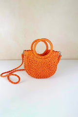 Crochet Club Bag - Orange
