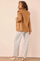 Desert Muse Vegan Suede Jacket - Toffee Brown