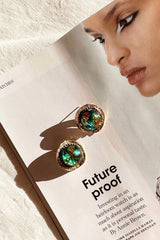 Eden Aura Earrings - Green