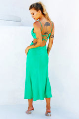 Heartbreaker Midi Dress - Emerald