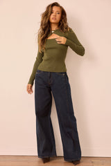 Ridgeway Knit Top - Moss