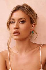 Verdant Muse Earrings - Green